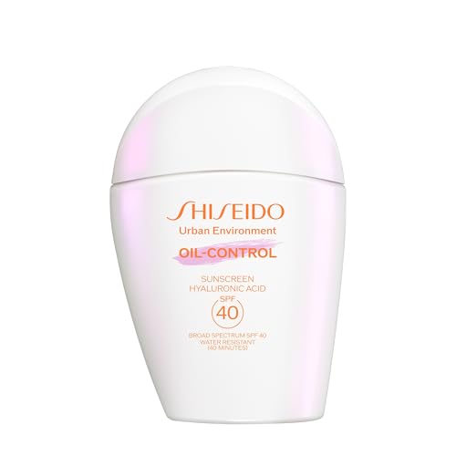 Shiseido Urban Environment Oil-Control Sunscreen - Protects, Hydrates, Mattifies & Works as Face Primer - Water Resistant for 40 Minutes - Non-Comedogenic - 50 mL