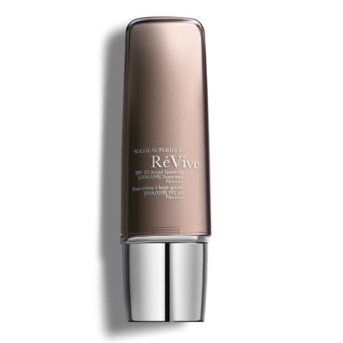 RéVive Soleil Superiéur Face Sunscreen - Broad Spectrum SPF 50 Sunscreen - Ultra-Transparent & Anti Aging Sun Care to Help Improve Skin Barrier Repair & Protect Against UVA/UVB Rays (1.7 oz)