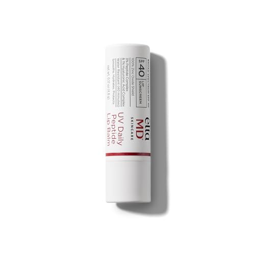 EltaMD UV Daily Peptide Lip Balm, SPF 40, Mineral Lip Sunscreen, 0.17 oz