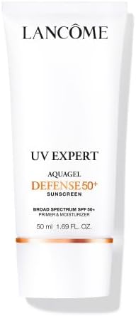 Lancôme UV Expert Defense SPF 50+ Primer & Moisturizer | 3-in-1 Facial — Our hands-on testing setup for luxury sunscreen for sensi
