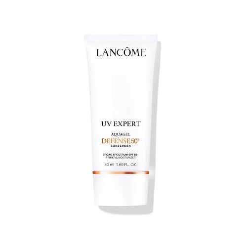 Lancôme UV Expert Defense SPF 50+ Primer & Moisturizer | 3-in-1 Facial Sunscreen with Broad Spectrum Protection | Lightweight, Hydrating, Non-Greasy Aquagel Texture