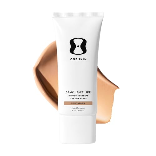 OneSkin FACE SPF OS-01 Peptide Broad Spectrum SPF 30+ Mineral Sunscreen- Scientifically Proven to Protect Skin from UV Aging, Includes Potent Antioxidants
