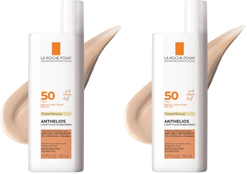 La Roche Posay Anthelios 50 Mineral Tinted Ultra Light Sunscreen Fluid 50ml/1.7oz (Pack of 2)