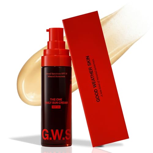 Good Weather Skin The One Daily Sun Cream SPF 30 – Hydrating Facial Sunscreen with Zinc, Niacinamide, Squalane & Sea Buckthorn | Mineral Daily Sun Protection for Face & Neck, Sensitive Skin Safe, 1 oz