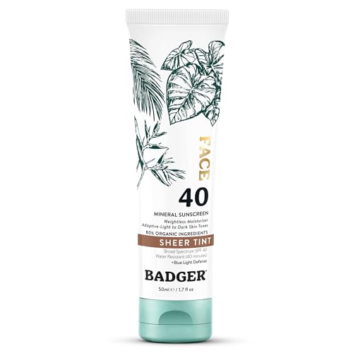 Badger Badger Tinted Sunscreen for Face SPF 40, Lightweight Tinted Min — Final verdict and top picks lineup