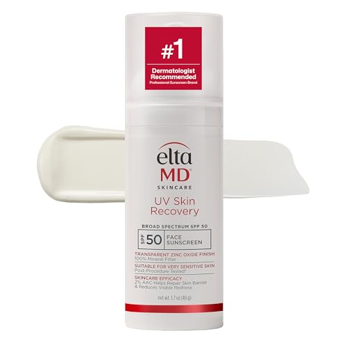 EltaMD UV Skin Recovery Face Sunscreen with Zinc Oxide, All Mineral, Safe for Sensitive Skin SPF 50