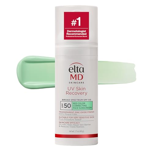 EltaMD UV Skin Recovery Face Sunscreen with Zinc Oxide, All Mineral, Safe for Sensitive Skin SPF 50
