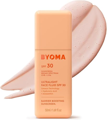 BYOMA SPF 30 Face Fluid - Ultra-Lightweight Facial Sunscreen for All S — Our hands-on testing setup for what makes sunscreen luxur