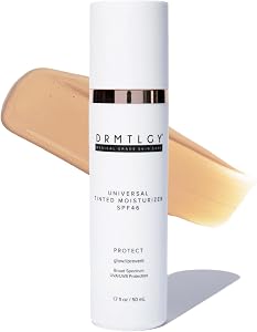 DRMTLGY Universal Tinted Moisturizer SPF 46 – Hydrating Dewy Tinted Sunscreen for Face wit