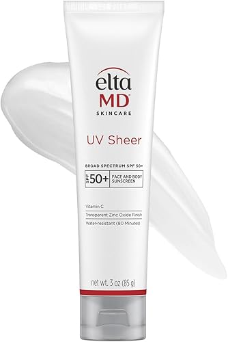 EltaMD UV Sheer Face and Body Sunscreen SPF 50+, No White Cast Sunscre — Our hands-on testing setup for luxury sunscreen for oily 