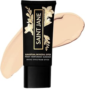 SAINT JANE - Luxury Sun Ritual - Pore Smoothing SPF 30 Mineral Sunscreen | Luxury, Floral-