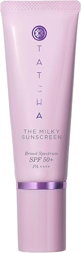TATCHA The Milky Sunscreen, Broad Spectrum SPF 50+ PA+++ | Daily Light — Our hands-on testing setup for how to choose luxury sunsc