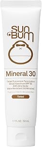 Sun Bum Mineral SPF 30 Tinted Face Sunscreen - Matte Primer - Broad Spectrum Moisturizing 