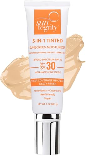 Suntegrity Tinted 5 in 1 Mineral Sunscreen for Face (SPF 30-2 oz) - Li — Our hands-on testing setup for prestige spf for outdoor a