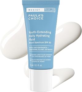 Paula's Choice RESIST Daily Hydrating Fluid Face Moisturizer with SPF 50 Sunscreen, Face S