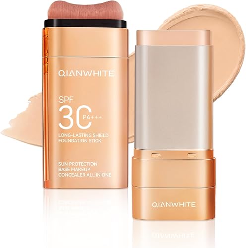QIANWHITE Mineral Sunscreen Face Sunscreen Stick - Korean Skin Tinted — Our hands-on testing setup for la mer spf 50 review