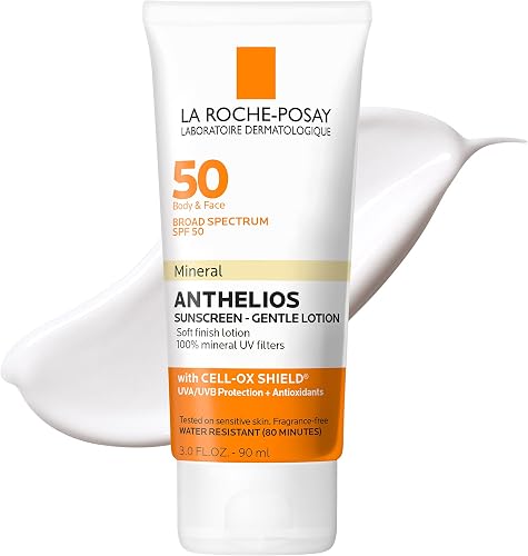 La Roche-Posay Anthelios Mineral Sunscreen SPF 50 Gentle Lotion, Broad — Our hands-on testing setup for how to apply luxury sunscr