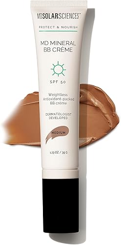 MDSolarSciences Crème Mineral Beauty Balm SPF 50 OilFree Tinted Matte — Our hands-on testing setup for shiseido vs lancer sunscre