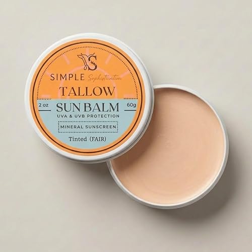 Tallow Sun Balm, tinted - with grassfed tallow, castor oil, zinc oxide — Side-by-side comparison of top picks in this category