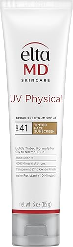 EltaMD UV Physical Tinted Sunscreen SPF for Face, 100% Mineral Active — Our recommended configuration for best results