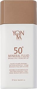 YONKA PARIS SPF 50 Mineral Fluid | Weightless Sheer Sunscreen No White Cast | 100% Non Nan