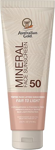 Australian Gold SPF 50 Tinted Mineral Face Sunscreen, Fair to Light, 2 — Side-by-side comparison of top picks in this category