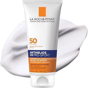 La Roche-Posay Anthelios UV Pro-Sport Sunscreen for Face & Body, Water & Sweat Res