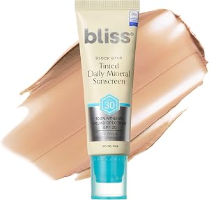 Bliss Block Star SPF 30 Daily Tinted Mineral Sunscreen with Zinc Oxide - All Skin Tones -